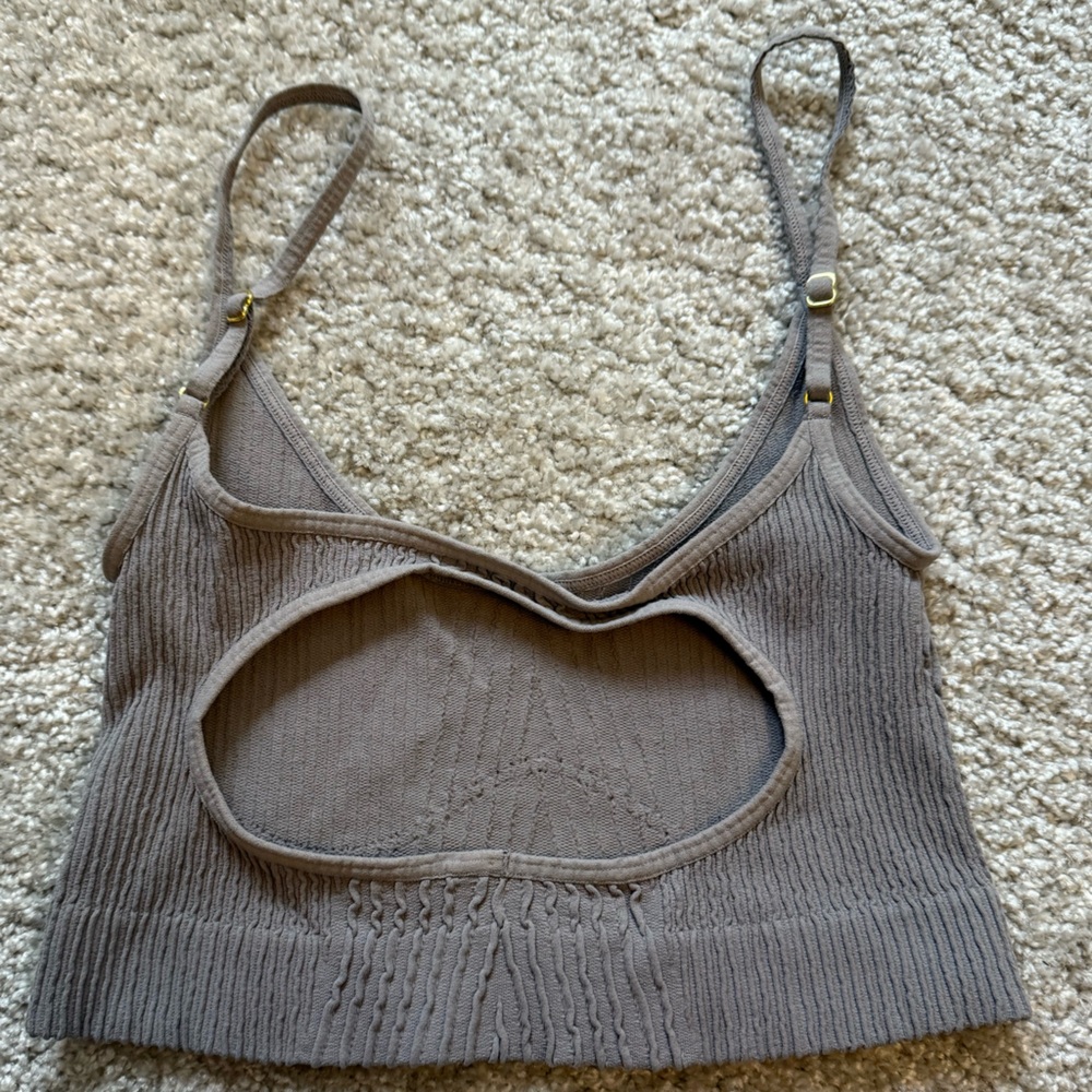 Intimately Gray Ribbed Bralette - Picture 2 of 3
